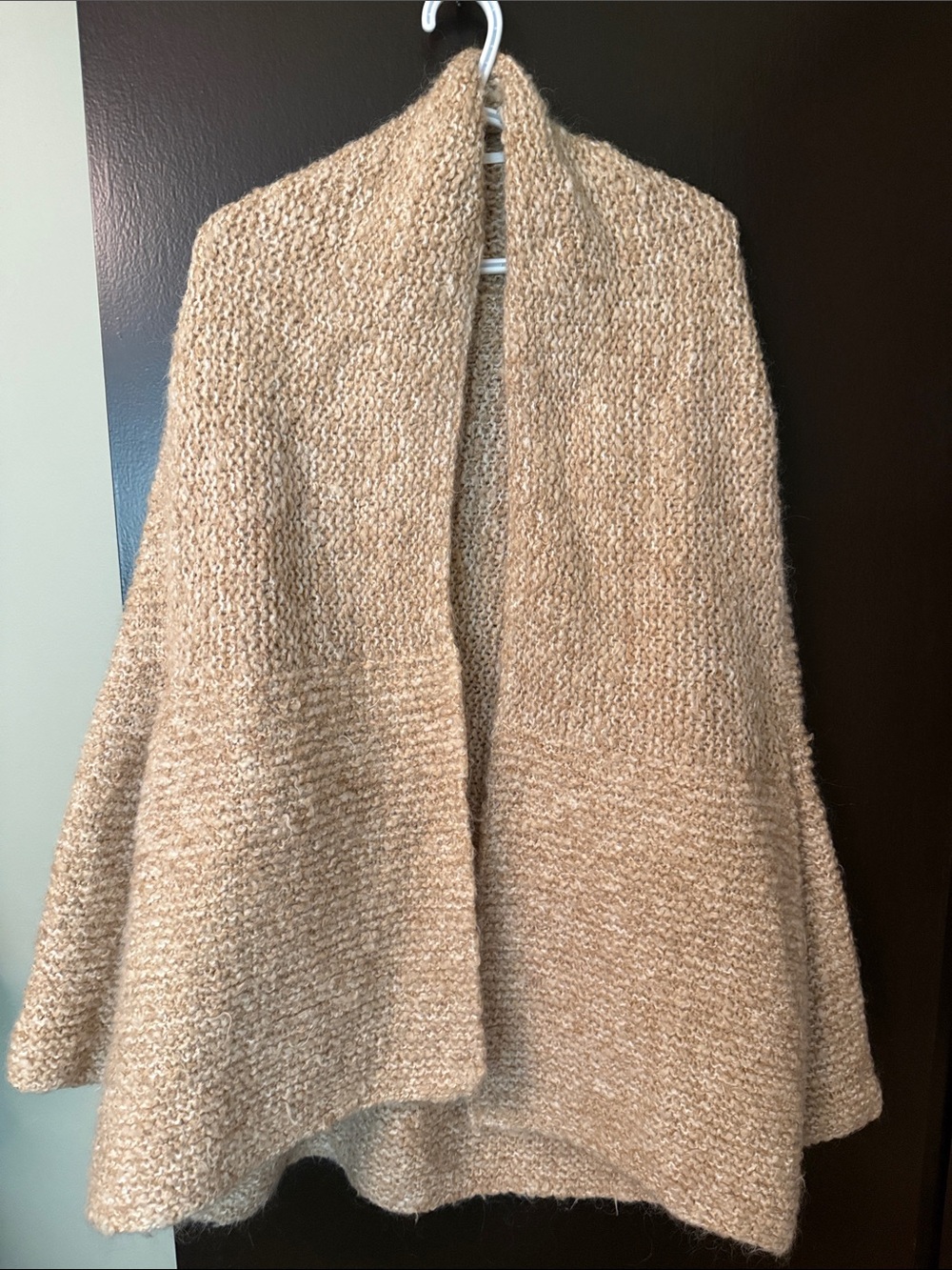 Open-Front Women's Knit Shrug in Light Beige. Super cute and homemade!!!